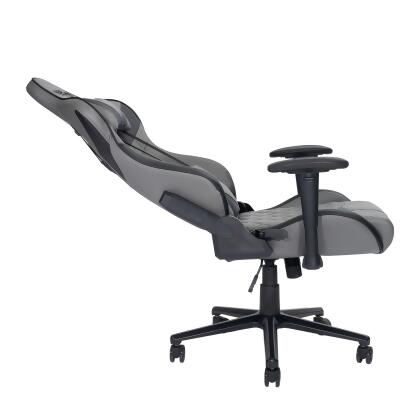 55.25" Vibrant Gray and Black Unique Techni Sports XL Comfortable Gaming Chair alternate image