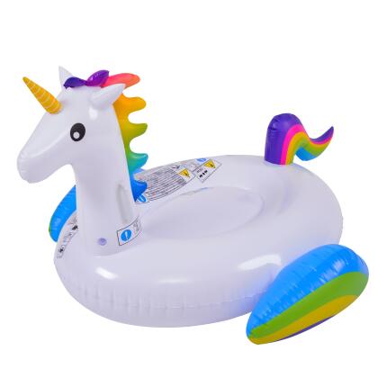 7' Inflatable Rainbow Unicorn Jumbo Pool Float alternate image