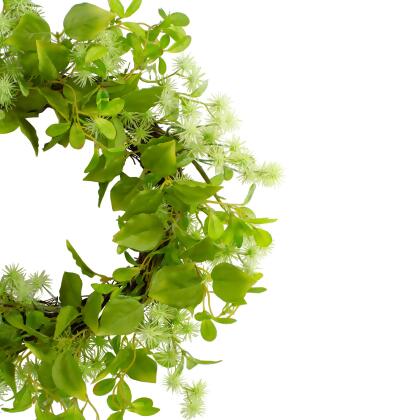 Jujube Floral and Foliage Springtime Wreath, Green 18" alternate image