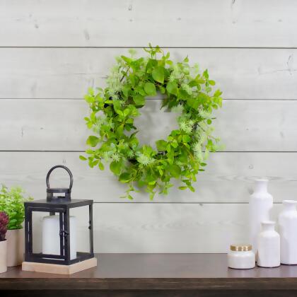 Jujube Floral and Foliage Springtime Wreath, Green 18" alternate image