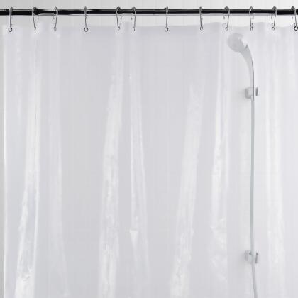 6' Solid Clear Bathroom Collections and Essentials Shower Curtain alternate image