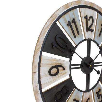 28" Multi-Tonal Whitewashed Round Wall Clock alternate image