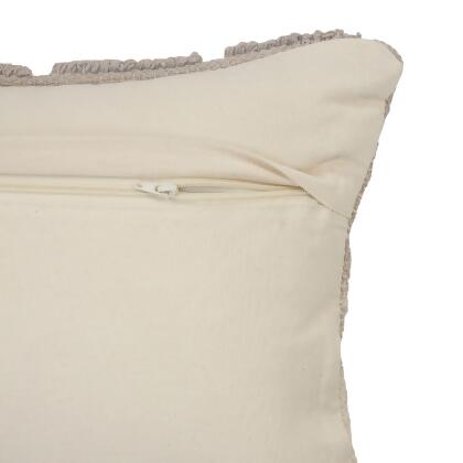 36" Black and Ivory Geometric Rectangular Lumbar Pillow alternate image