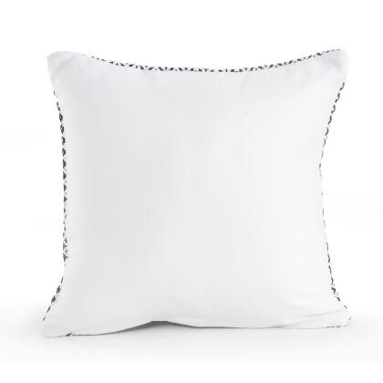 18" Black and White Bustling Geometric Square Throw Pillow alternate image