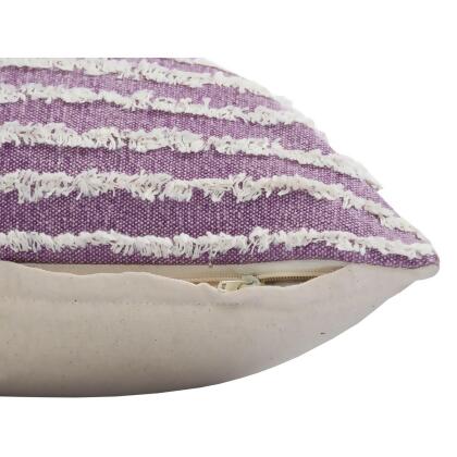 36" Lavender and White Wispy Ways Rectangular Lumbar Throw Pillow alternate image