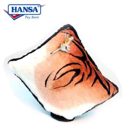 Set of Two Brown and Black Tiger Print Throw Pillows 21" alternate image