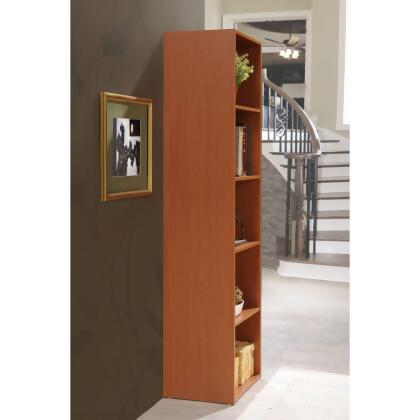 59" Cherry Red Multipurpose Bookcase with 5-Shelves alternate image