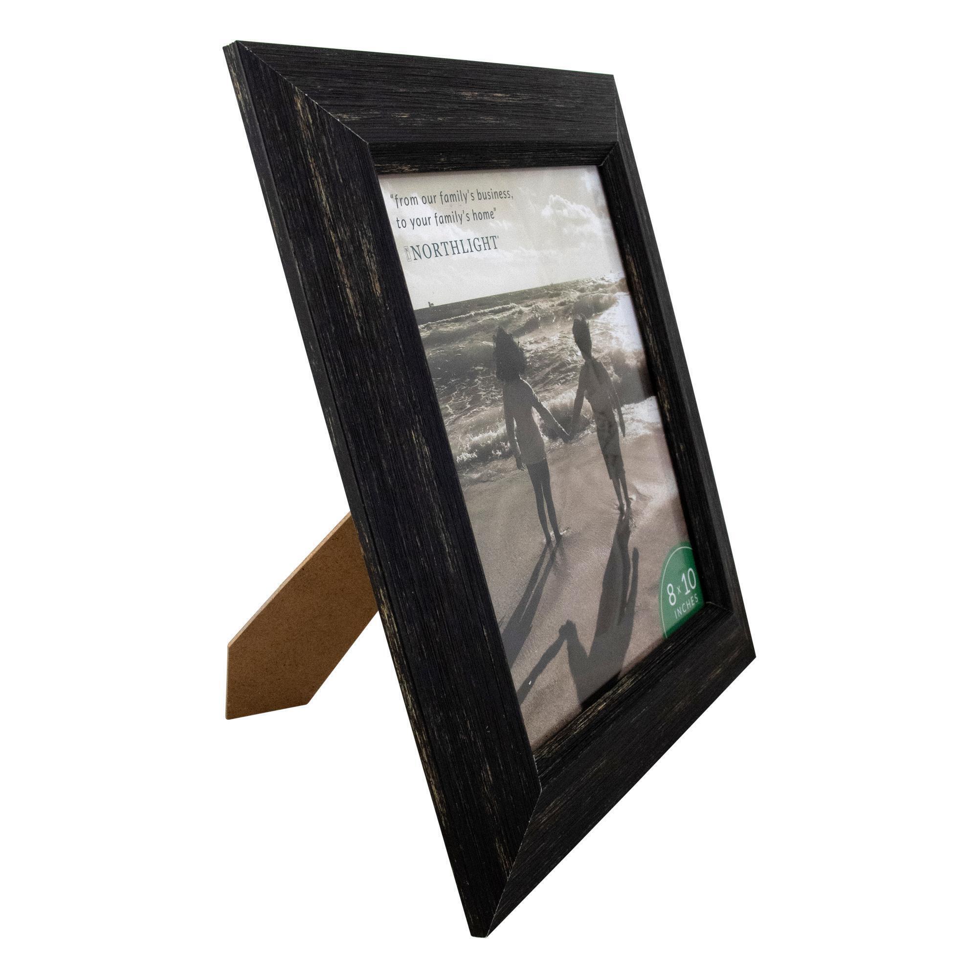 13" Wide Black Rustic Picture Frame For 8" x 10" Photos alternate image