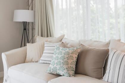 18" x 18" Green and Gray Ina Floral Throw Pillow alternate image
