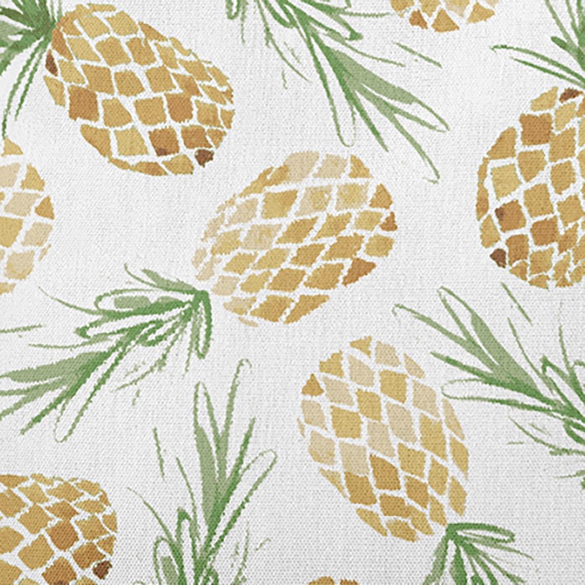 18" x 18" Yellow and Green Tossed Pineapples Square Throw Pillow alternate image