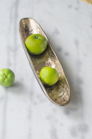 Decorative Aluminum Oval Bowl - 15.75" alternate image