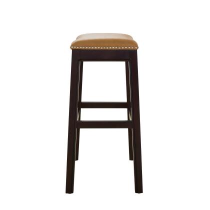 26" Vibrant Tan Unique New Ridge Home Goods Julian Comfortable Counter Height Barstool alternate image