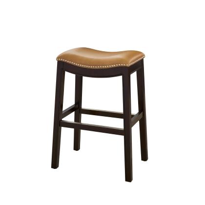 26" Vibrant Tan Unique New Ridge Home Goods Julian Comfortable Counter Height Barstool alternate image