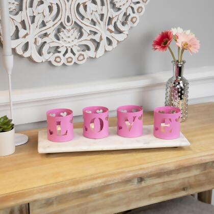 Love Valentine's Day Metal Votive Candle Holders - 2.75" - Set of 4 alternate image