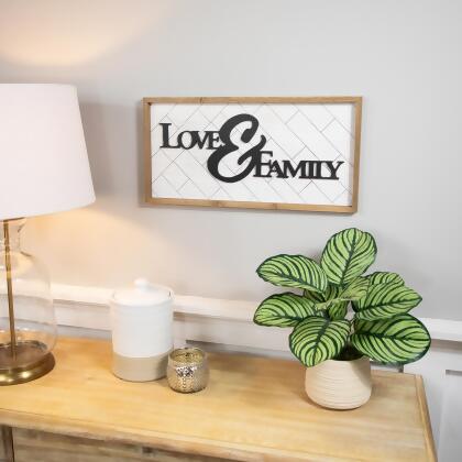 Love and Family Wooden Framed Wall Art - 19.5" alternate image