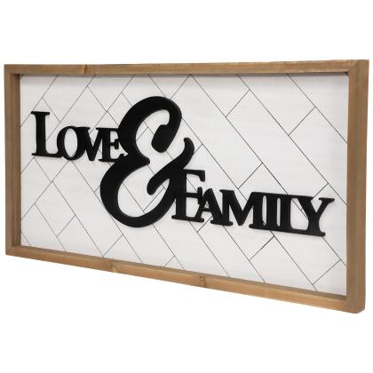 Love and Family Wooden Framed Wall Art - 19.5" alternate image