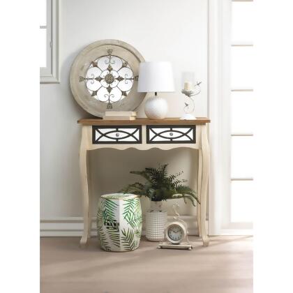 Vintage Style Tabletop Clock - 12.5" - White and Black alternate image