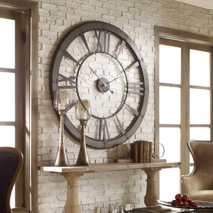 Large Roman Numeral Round Wall Clock - 60" - Bronze Tone alternate image