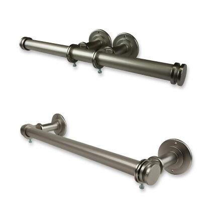 15" Silver Contemporary Double Toilet Paper Holder alternate image