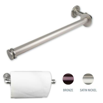 16.25" Silver Contemporary Triple Toilet Paper Holder alternate image