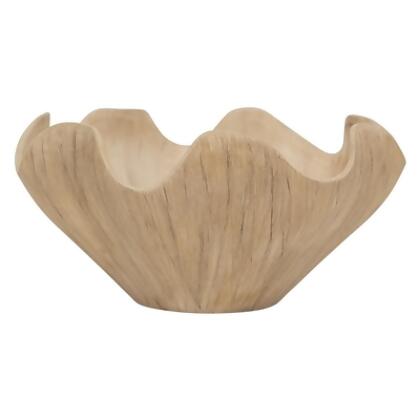 Flower Design Decorative Bowl - 13.75" - Beige alternate image