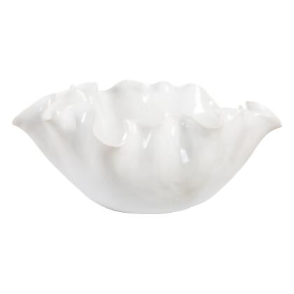 Blooming Flower Ceramic Accent Bowl - 15.5" - White alternate image