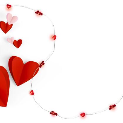 20-Count Red Valentine's Day Love and Heart LED Fairy Lights, 6.25ft, Copper Wire alternate image