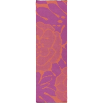 2.5' x 8' Devine Design Floral Coral Pink, Hot Pink and ...