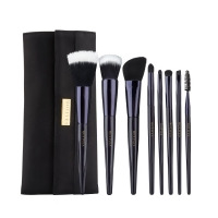 Motives® 8-Piece Deluxe Brush Set - Includes Powder Brush; Flat-Top Foundation Brush; Contour Brush; Eye Shadow Brush; Crease Brush; Angled Liner Brush; Lip Brush and Spoolie