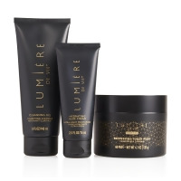 Lumière de Vie® Hommes Skincare Value Kit - Includes Cleansing Gel; Refreshing Toner Pads; and Hydrating Aloe Cream