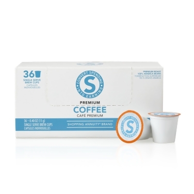 Shopping Annuity® Brand Premium Coffee - Contains 36 Single Serve Brew Cups