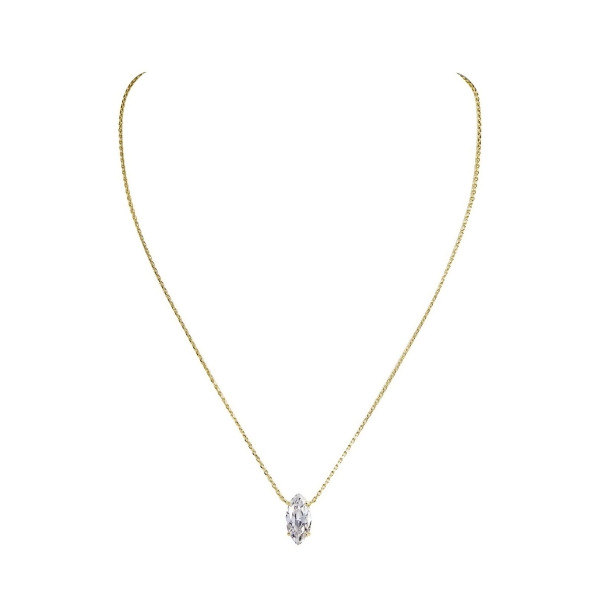 JOSEPHINE – Marquise Pendant - Gold | Clear
