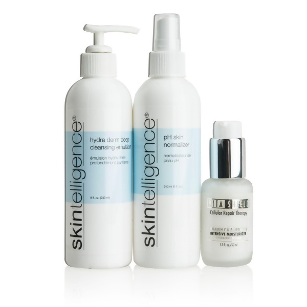 Skintelligence® and VitaShield® Skincare Value Kit - Includes Skintelligence Hydra Derm Deep Cleansing Emulsion; Skintelligence pH Skin Normalizer and VitaShield C & E Intensive Moisturizer