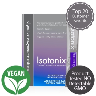Isotonix® Digestive Enzymes with Probiotics (Packets) - Single Box (20 Packets/2 Servings Per Packet)