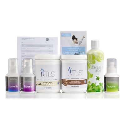 TLS® 30-Day Jump-Start Kit - Includes: TLS Nutrition Shakes (28 servings); Isotonix® OPC-3™ (90 servings); Isotonix Multivitamin (90 servings); Ultimate Aloe™ Juice (16 Servings); Isotonix Digestive Enzymes (90 servings); Tracking Shee