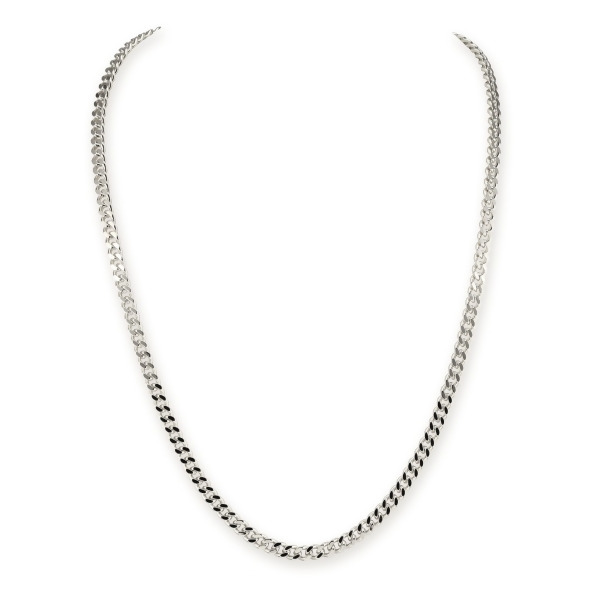 CHARLIE – Extended Curb Chain Necklace - Silver