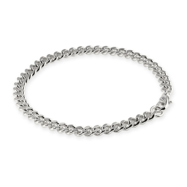 CHARLIE - Extended Curb Chain Bracelet - Size 8” – Silver