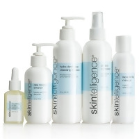 Skintelligence Five-Piece Set - Single Bottles: pH Skin Normalizer; Daily Moisture Enhancer; Hydro Derm Deep Cleansing Emulsion; Facial Firming Masque; Skin Perfecting Complex)