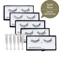 Motives® Lash Bundle - Includes 5 pairs of False Eyelashes & 5 tubes of Lash Adhesive