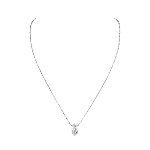 JOSEPHINE – Marquise Pendant - Silver | Clear