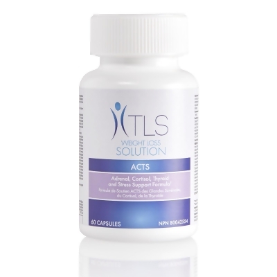TLS ACTS Adrenal, Cortisol, Thyroid & Stress Support Formula - Single Bottle (30 Servings)