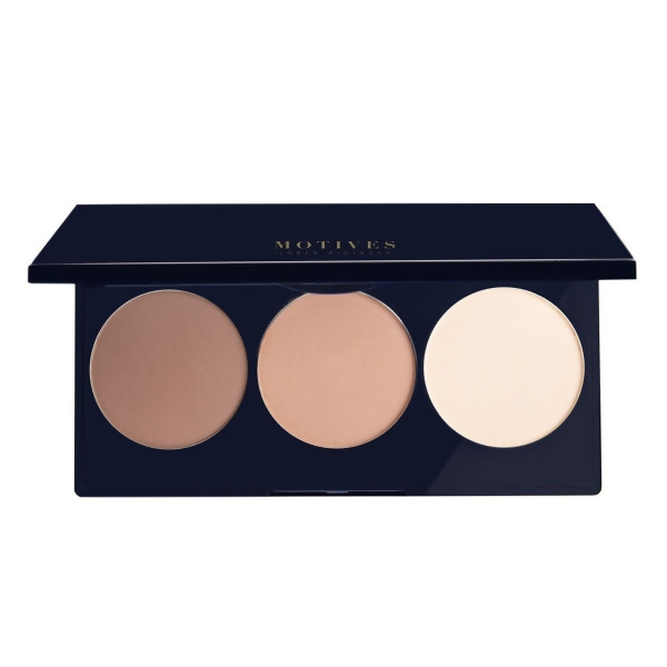 Motives® 3-in-1 Contour, Bronze and Highlight Kit - Includes 3 Powders to Contour; Highlight and Bronze; and 1 Tutorial