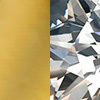 Antique Gold with Clear Gem