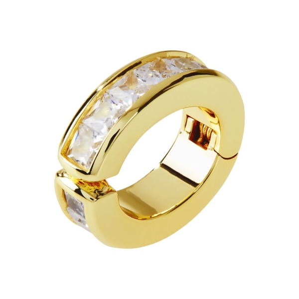 SANTORINI - 聖托里尼方鑽多用途扣飾 - 金色| 透明蘇聯鑽