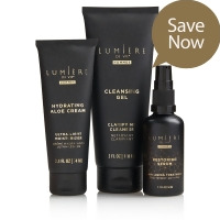 Lumière de Vie® Hommes Skincare Value Kit - Includes Cleansing Gel; Restoring Serum; and Hydrating Aloe Cream