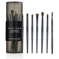 Motives® Essential Eye 7-Piece Brush Set - Includes seven synthetic eye brushes and one storage case