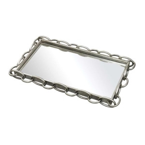 Sterling Industries Erin-Chain Edged Mirrored Tray 114-45 - All