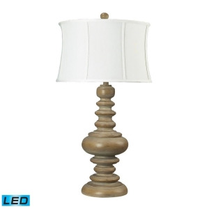 Dimond Lighting Moniac Led Table Lamp in Bleached Wood 93-9244-Led - All