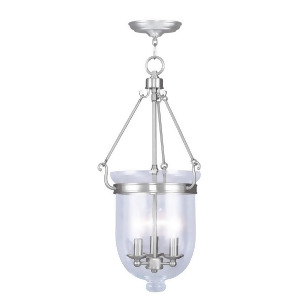 Livex Lighting Jefferson Chain Hang in Brushed Nickel 5064-91 - All