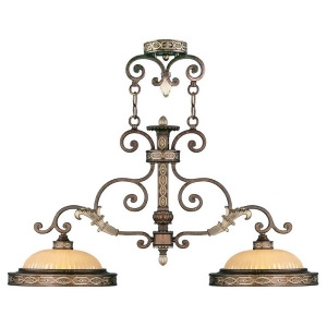 Livex Lighting Seville Island in Palacial Bronze with Gilded Accents 8522-64 - All